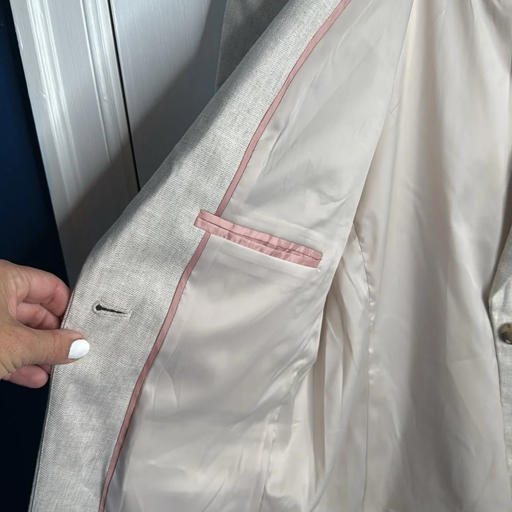 J. Crew Alexandra Linen Single-Button Blazer - Picture 9 of 13